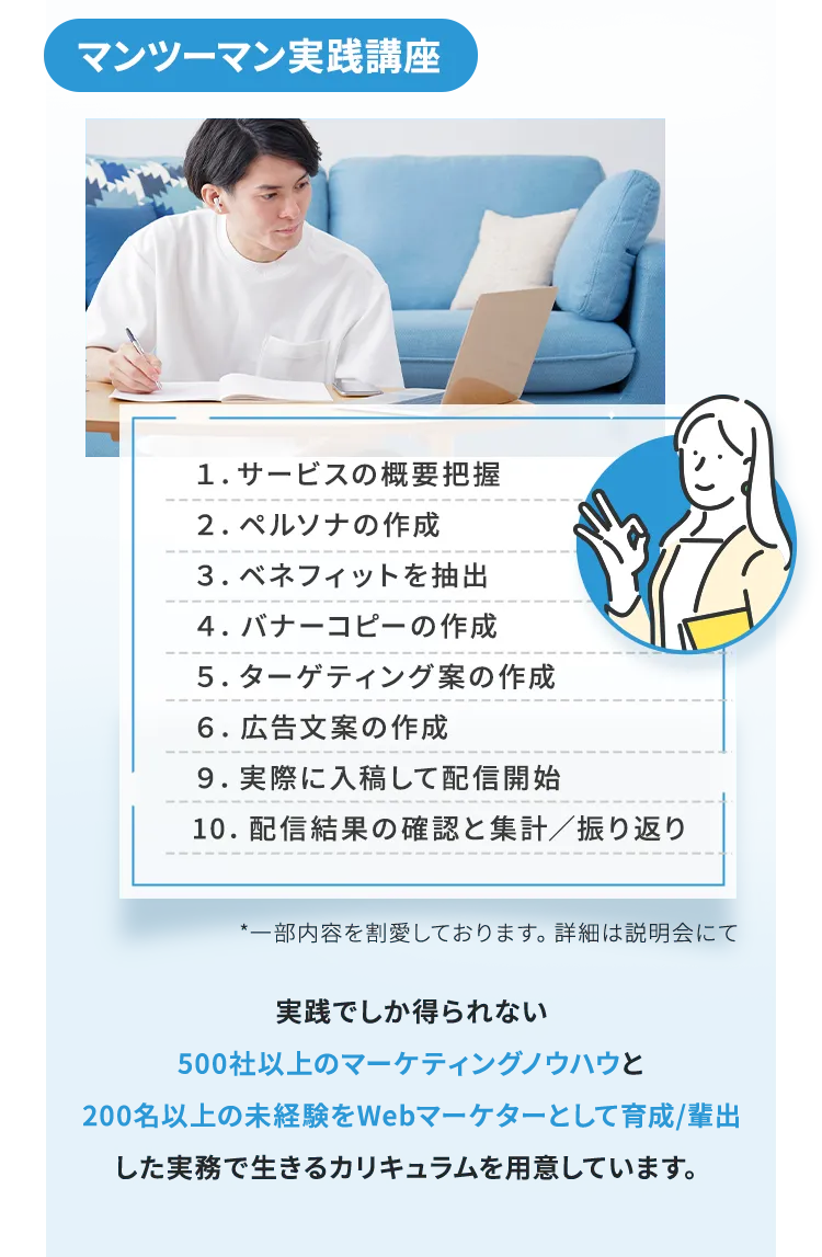 マンツーマン実践講座